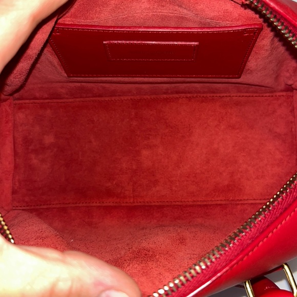 Saint Laurent Red Leather Baby Duffel 2 Way Shoulder Bag - Picture 10 of 14